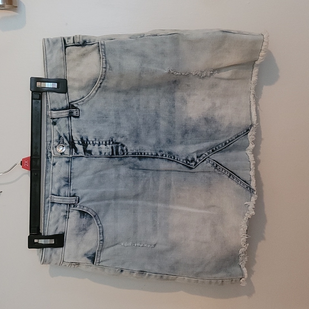 Girls plus denim skort.